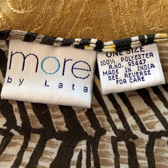 Oversized Sheer print 78”x41” African print scarf - Picture 5 of 6